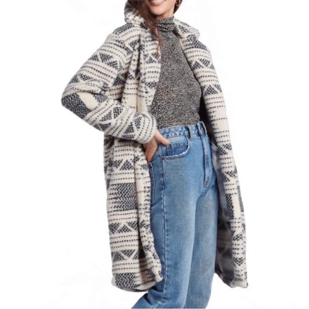 The Buckle Billabong Montreal Polar fleece long coat L - Picture 3 of 7